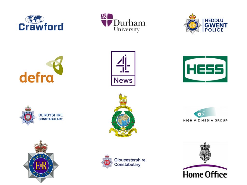 Brands partnered with RUAS: Crawford, Durham University, Heddlu Gwent Police, defraud, channel 4 news, Hess, Derbyshire Constabulary, High Viz Media Group, Dorset Police, Gloucestershire Constabulary, Home office.