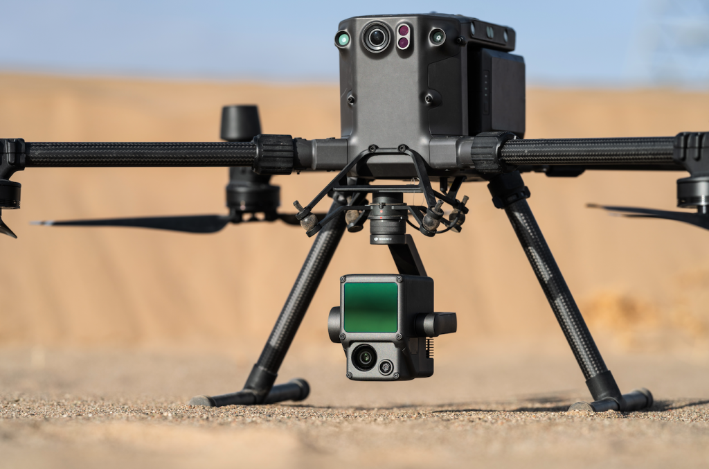 A close up shot of the DJI L1 drone.